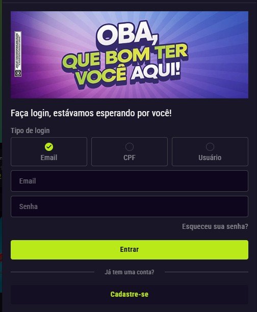 Entrar no ObaBet.com